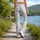 Blush Pink Polka Dots for Yoga, Pilates, and Elegant Everyday Studio and Outing Style Leggings - 12