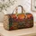 Desert Cacti and Red Rock Mesa Road Trip Escape for Southwest Weekend Getaways Quilted Weekend Bag - 4