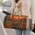 Desert Cacti and Red Rock Mesa Road Trip Escape for Southwest Weekend Getaways Quilted Weekend Bag - 2