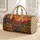 Desert Cacti and Red Rock Mesa Road Trip Escape for Southwest Weekend Getaways Quilted Weekend Bag - 1
