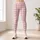 Light Pink Gingham Checks for Yoga, Pilates, Commuting and Everyday Wear Leggings - 4