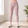 Light Pink Gingham Checks for Yoga, Pilates, Commuting and Everyday Wear Leggings - 6