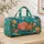 Turquoise Seashell Starfish Beach Escape for Sunny Coastal Getaways and Summer Travel Quilted Weekend Bag - 4