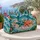 Turquoise Starfish and Seashells for Sunny Coastal Beach Getaways Quilted Weekend Bag - 5