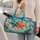 Turquoise Starfish and Seashells for Sunny Coastal Beach Getaways Quilted Weekend Bag - 2