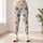 Charcoal Paw Prints on Ivory for Yoga, Pilates, and Everyday Casual Wear Leggings - 4