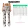 Charcoal Paw Prints on Ivory for Yoga, Pilates, and Everyday Casual Wear Leggings - 7