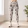 Charcoal Paw Prints on Ivory for Yoga, Pilates, and Everyday Casual Wear Leggings - 6