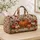 Terracotta Pumpkin Vines for Autumn Getaways, Harvest Weekends, and Cozy Travel Quilted Weekend Bag - 4