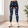 Golden Stars Beneath Midnight Skies for Yoga, Pilates, and Everyday City Adventures Leggings - 6