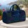 Neon Dog Sketches and Paw Prints for Twilight Lake Travel and Weekend Adventures Quilted Weekend Bag - 5