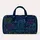 Neon Dog Sketches and Paw Prints for Twilight Lake Travel and Weekend Adventures Quilted Weekend Bag - 6
