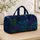 Neon Dog Sketches and Paw Prints for Twilight Lake Travel and Weekend Adventures Quilted Weekend Bag - 4