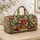 Apples, Pears & Cherries for Orchard Picnics, Market Days and Rustic Country Getaways Quilted Weekend Bag - 4