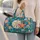 Aqua Sea Glass Shells and Coral Starfish for Poolside Escapes and Coastal Travel Quilted Weekend Bag - 2