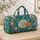 Aqua Sea Glass Shells and Coral Starfish for Poolside Escapes and Coastal Travel Quilted Weekend Bag - 4