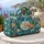 Aqua Sea Glass Shells and Coral Starfish for Poolside Escapes and Coastal Travel Quilted Weekend Bag - 5