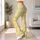 Yellow And White Gingham Checks For Yoga Pilates And Bright Everyday Outfits Leggings - 11