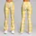 Yellow And White Gingham Checks For Yoga Pilates And Bright Everyday Outfits Leggings - 9