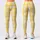 Yellow And White Gingham Checks For Yoga Pilates And Bright Everyday Outfits Leggings - 3
