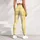 Yellow And White Gingham Checks For Yoga Pilates And Bright Everyday Outfits Leggings - 5