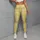 Yellow And White Gingham Checks For Yoga Pilates And Bright Everyday Outfits Leggings - 4
