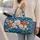 Deep Blue Seashells and Starfish for Relaxed Coastal Getaways and Beachside Travel Quilted Weekend Bag - 2