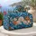 Deep Blue Seashells and Starfish for Relaxed Coastal Getaways and Beachside Travel Quilted Weekend Bag - 5