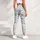 Blue Bow And Tiny Floral Motifs For Yoga, Pilates, And Everyday Outings Leggings - 4