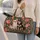 Chihuahua Dogs and Coral Roses for Weekend Getaways and Everyday Travel Lovers Gift Quilted Weekend Bag - 2
