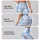 Light Blue Plaid Checks for Yoga Pilates Commutes and Everyday Casual Style Leggings - 8