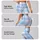 Light Blue Plaid Checks for Yoga Pilates Commutes and Everyday Casual Style Leggings - 2
