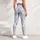 Blue Wildflower Sprigs For Yoga, Pilates And Everyday Activewear Leggings - 4