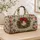 Evergreen Wreaths And Holly For Cozy Christmas Getaways And Festive Winter Travel Quilted Weekend Bag - 4