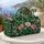 Lime Teal Greenhouse Blooms for Relaxed Weekend Getaways and Botanical Travel Escapes Quilted Weekend Bag - 5