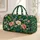 Lime Teal Greenhouse Blooms for Relaxed Weekend Getaways and Botanical Travel Escapes Quilted Weekend Bag - 1