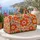 Retro Coral And Orange Flower Rings For Sunny Desert Road Trips And Relaxed Getaways Quilted Weekend Bag - 5