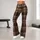 Rich Brown Heritage Plaid for Yoga, Pilates, Commuting and Everyday Casual Style Leggings - 10