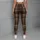 Rich Brown Heritage Plaid for Yoga, Pilates, Commuting and Everyday Casual Style Leggings - 4