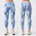 Icy Blue Crosshatch Geometry for Yoga, Pilates, and Everyday City Wear for Women Leggings - 1