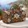 Terracotta Floral Blooms for Coastal Getaways and Relaxed Weekend Travel by the Sea Quilted Weekend Bag - 5