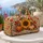 Golden Sunflower, Pumpkin And Maple Leaf Autumn Harvest For Cozy Fall Travel Getaways Quilted Weekend Bag - 5