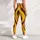 Yellow Brown Vertical Stripes for Yoga Pilates Commuting and Everyday Style Leggings - 6