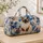 Blue-Eyed Siamese Cat Portrait for Stylish Travel and Weekend Getaways for Cat Lovers Quilted Weekend Bag - 4