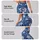 Ivory Wildflower Vines on Cobalt Blue for Yoga, Pilates and Everyday Wear Leggings - 8