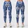 Ivory Wildflower Vines on Cobalt Blue for Yoga, Pilates and Everyday Wear Leggings - 3
