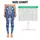 Ivory Wildflower Vines on Cobalt Blue for Yoga, Pilates and Everyday Wear Leggings - 3