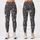Ivory Rose Sprigs on Charcoal for Yoga, Pilates and Everyday Casual Wear Leggings - 3
