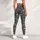 Ivory Rose Sprigs on Charcoal for Yoga, Pilates and Everyday Casual Wear Leggings - 4