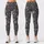 Ivory Rose Sprigs on Charcoal for Yoga, Pilates and Everyday Casual Wear Leggings - 1
